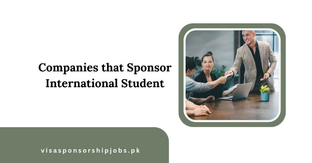 Companies that Sponsor International Student