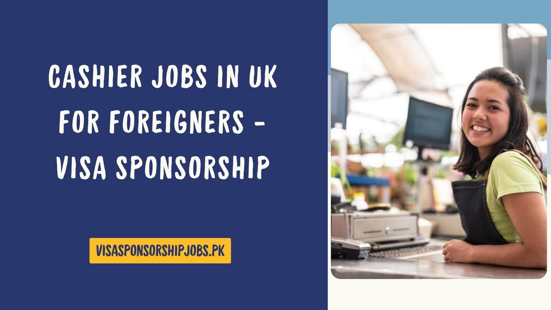Cashier Jobs in UK for Foreigners
