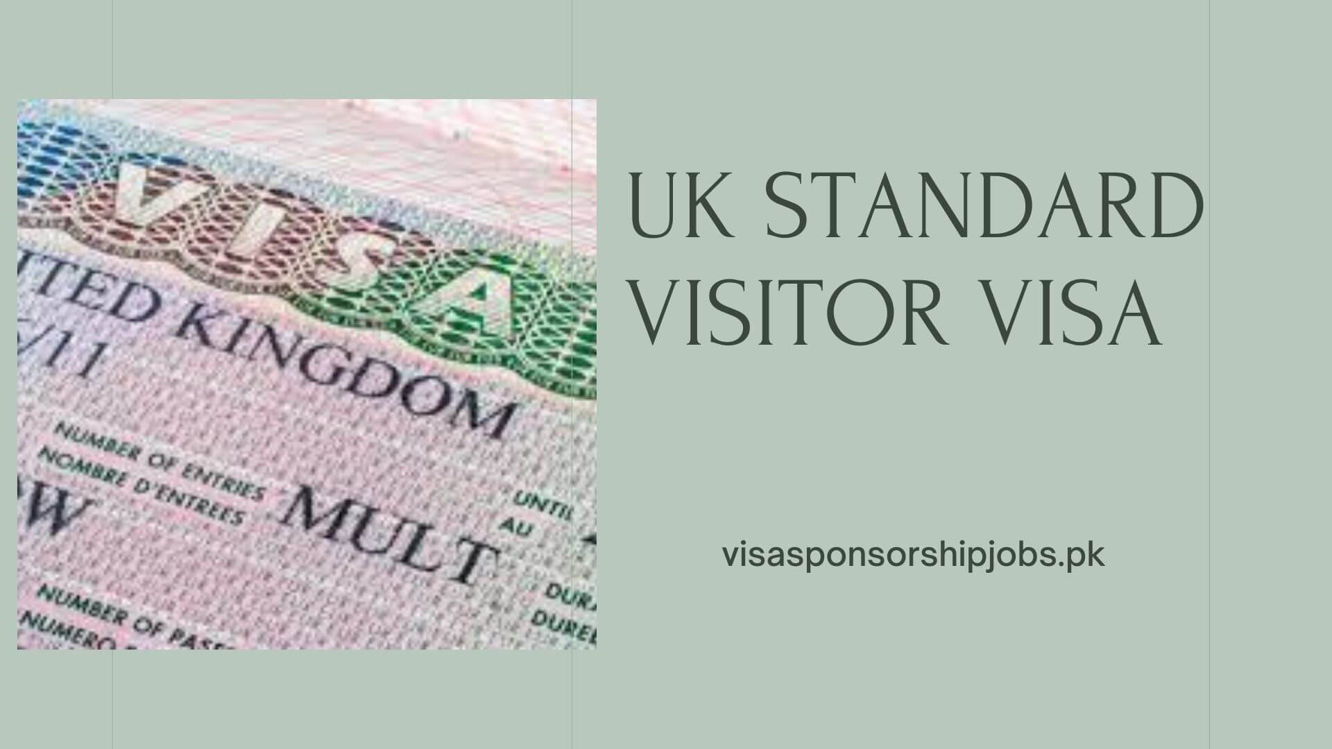 UK Standard Visitor Visa