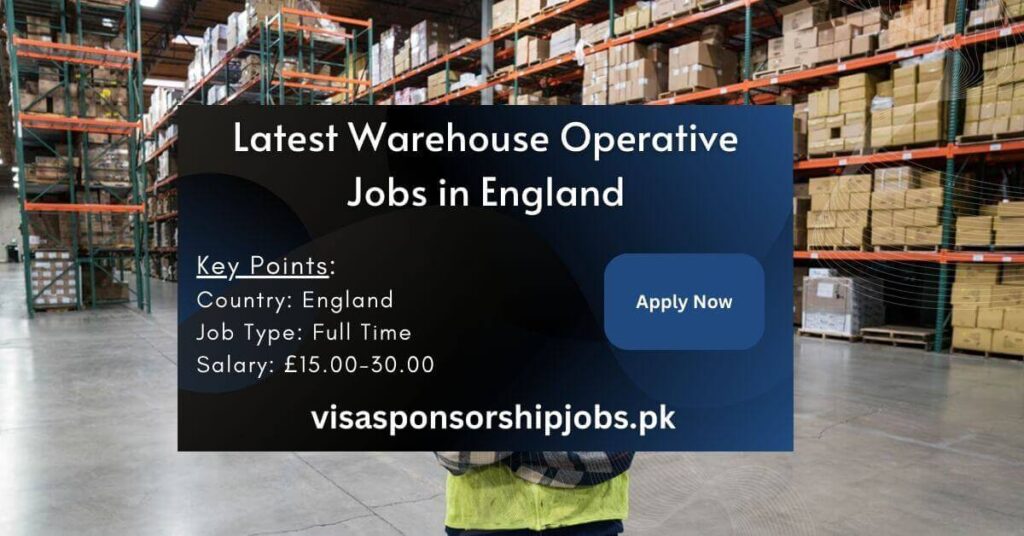 Latest Warehouse Operative Jobs in England